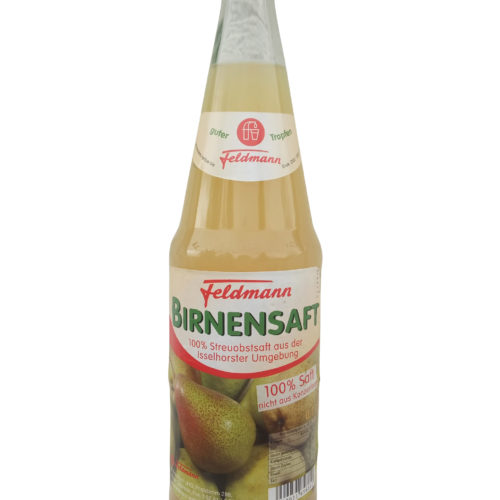Birnensaft <p><small><FONT COLOR="#000000"> Feldmann Getränke </FONT></small> </p>
