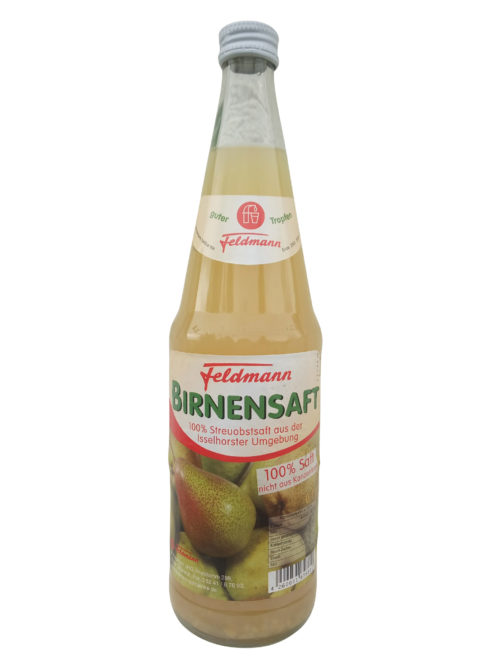 Birnensaft <p><small><FONT COLOR="#000000"> Feldmann Getränke </FONT></small> </p>