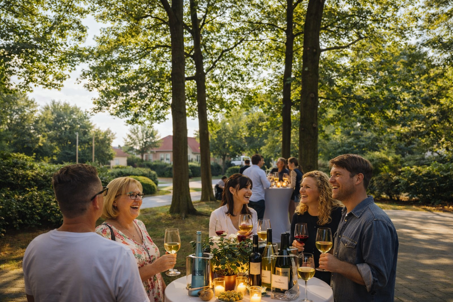 Treffpunkt Vinothek – Gesellige Runde draußen