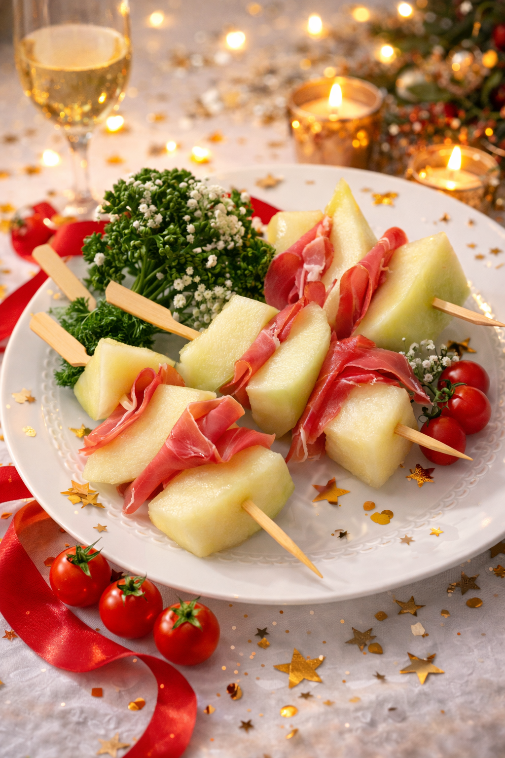 Melone mit Prosciutto – festlich